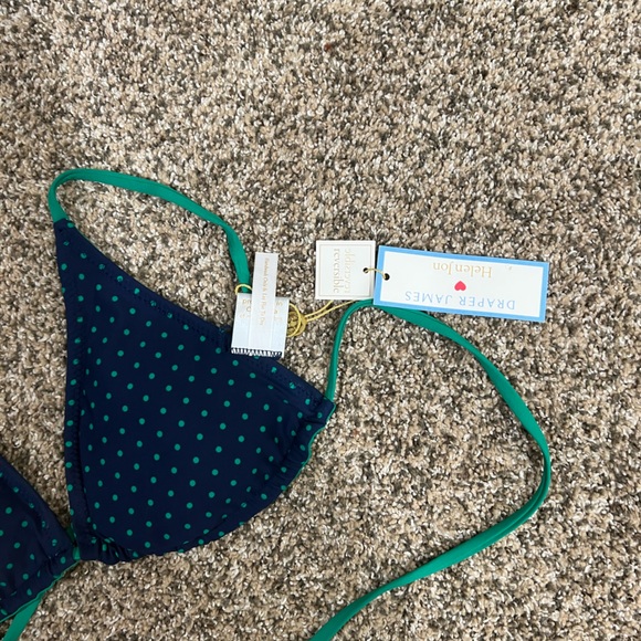 NWT reversible string bikini top size small James Draper Helen Jon - Picture 2 of 8